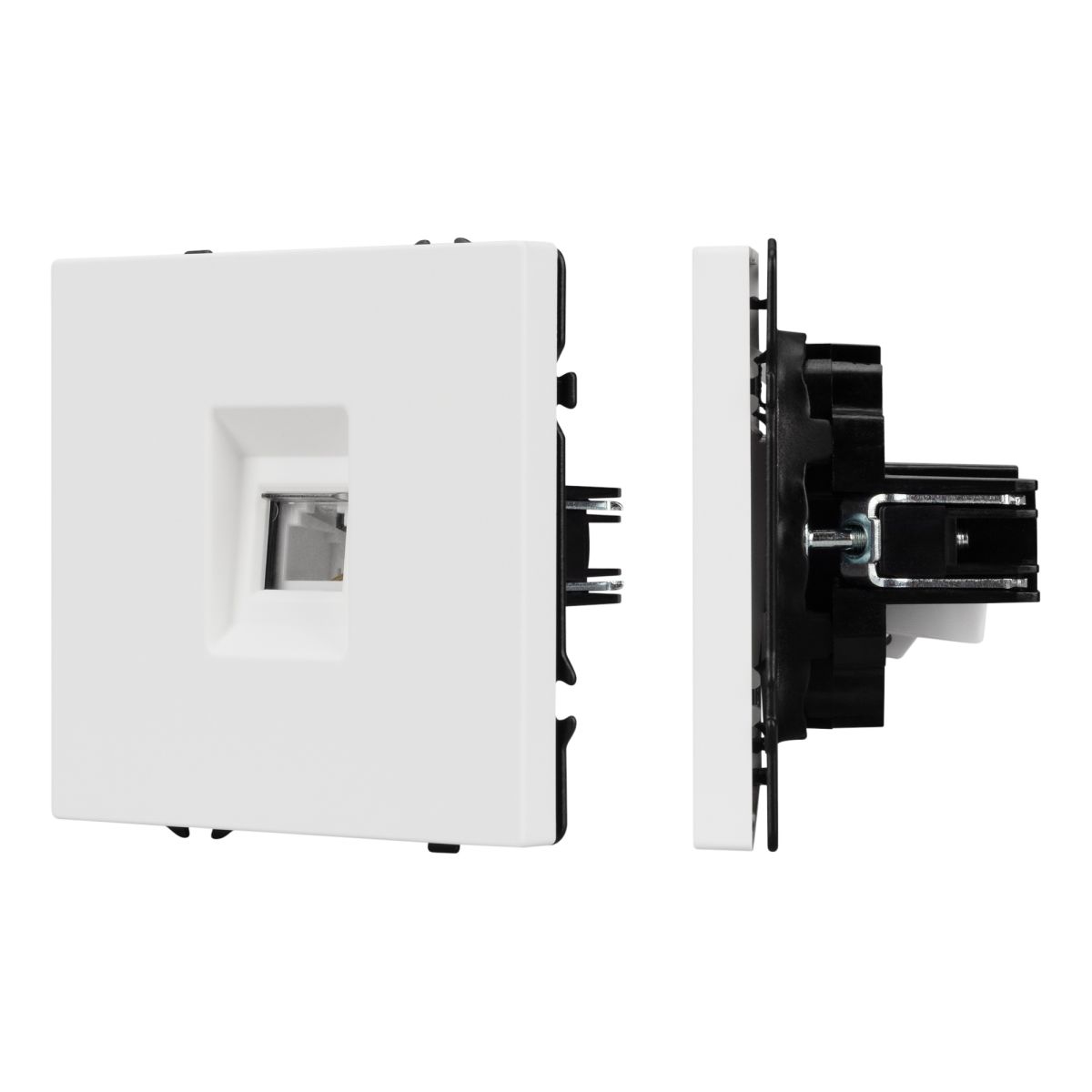 Розетка телефонная софт-тач белый кварц Arlight SCT-MTL1-SFPL-WH (RJ-11, 4C) 054300(1) 054300(1) - магазин электротехники Electroshop