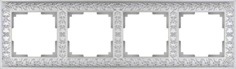 Рамка Werkel Antik на 4 поста жемчужный WL07-Frame-04 4690389063527 4690389063527 - магазин электротехники Electroshop