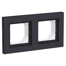 Рамка AtlasDesign Aqua 2 поста IP44 карбон Systeme Electric ATN441002 ATN441002 - магазин электротехники Electroshop