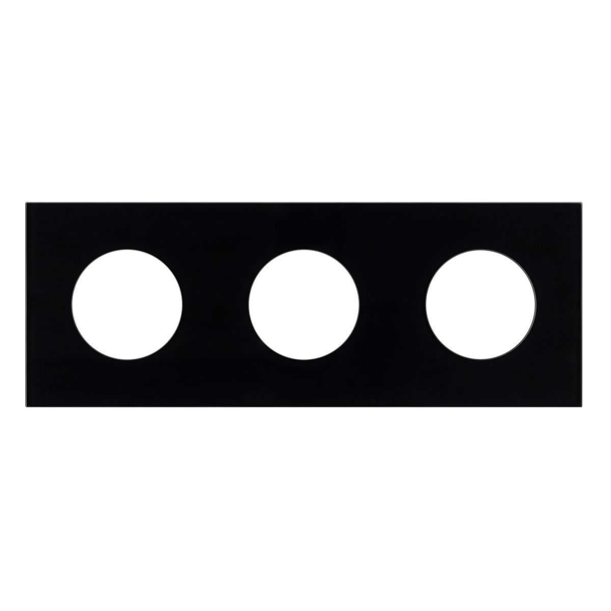 Рамка стеклянная на 3 поста Arlight FRM-GLARE-GC-3-BK 043839 043839 - магазин электротехники Electroshop