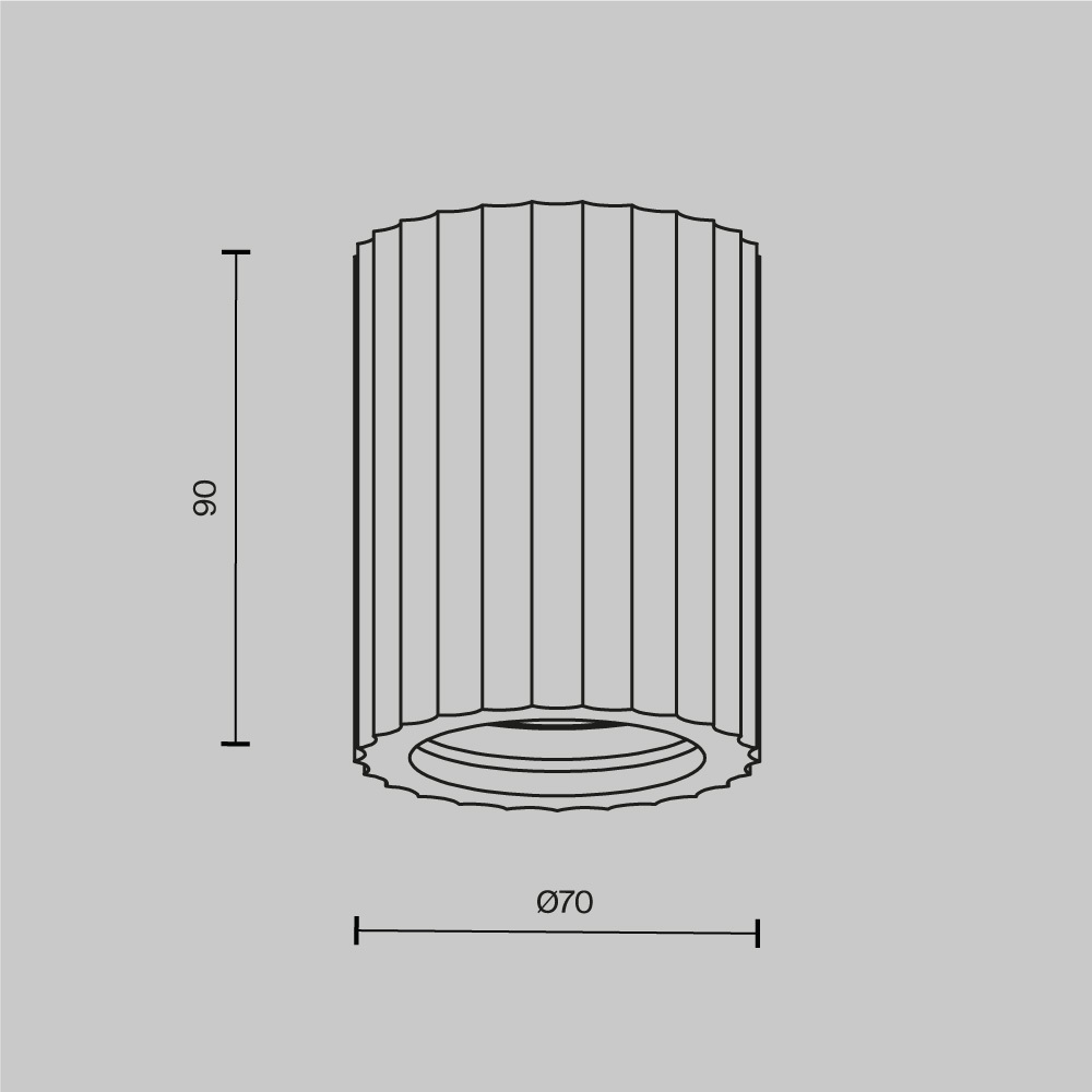 Накладной светильник Maytoni Conik Gyps C121CL-GU10-W C121CL-GU10-W - магазин электротехники Electroshop