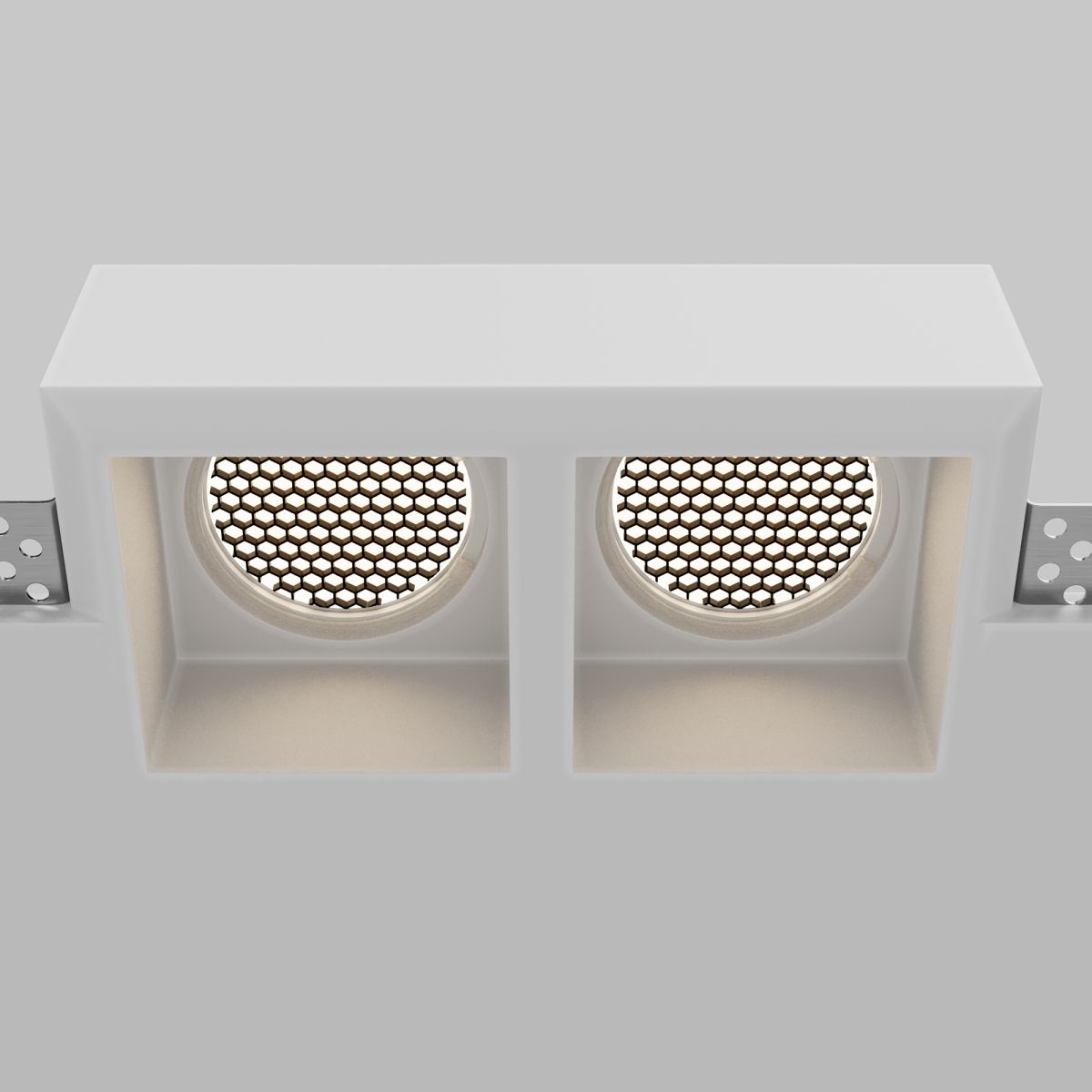 Встраиваемый светильник Maytoni Technical Gyps Modern DL131-GU10-02-W DL131-GU10-02-W - магазин электротехники Electroshop