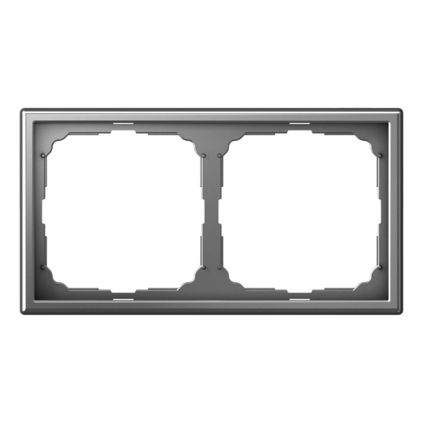 Рамка ArtGallery 2 поста сталь Systeme Electric GAL000902 GAL000902 - магазин электротехники Electroshop