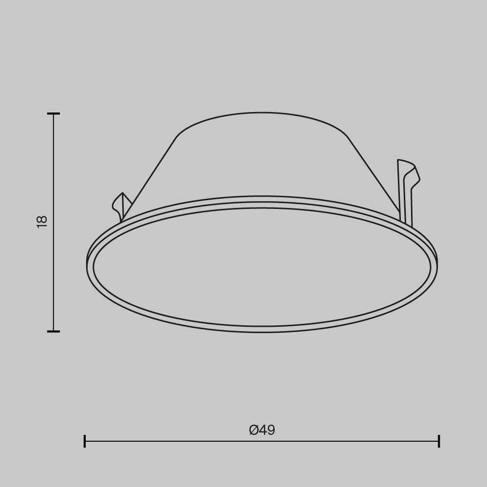 Декоративная рамка-отражатель Maytoni Wise Ring057-7-GF Ring057-7-GF - магазин электротехники Electroshop
