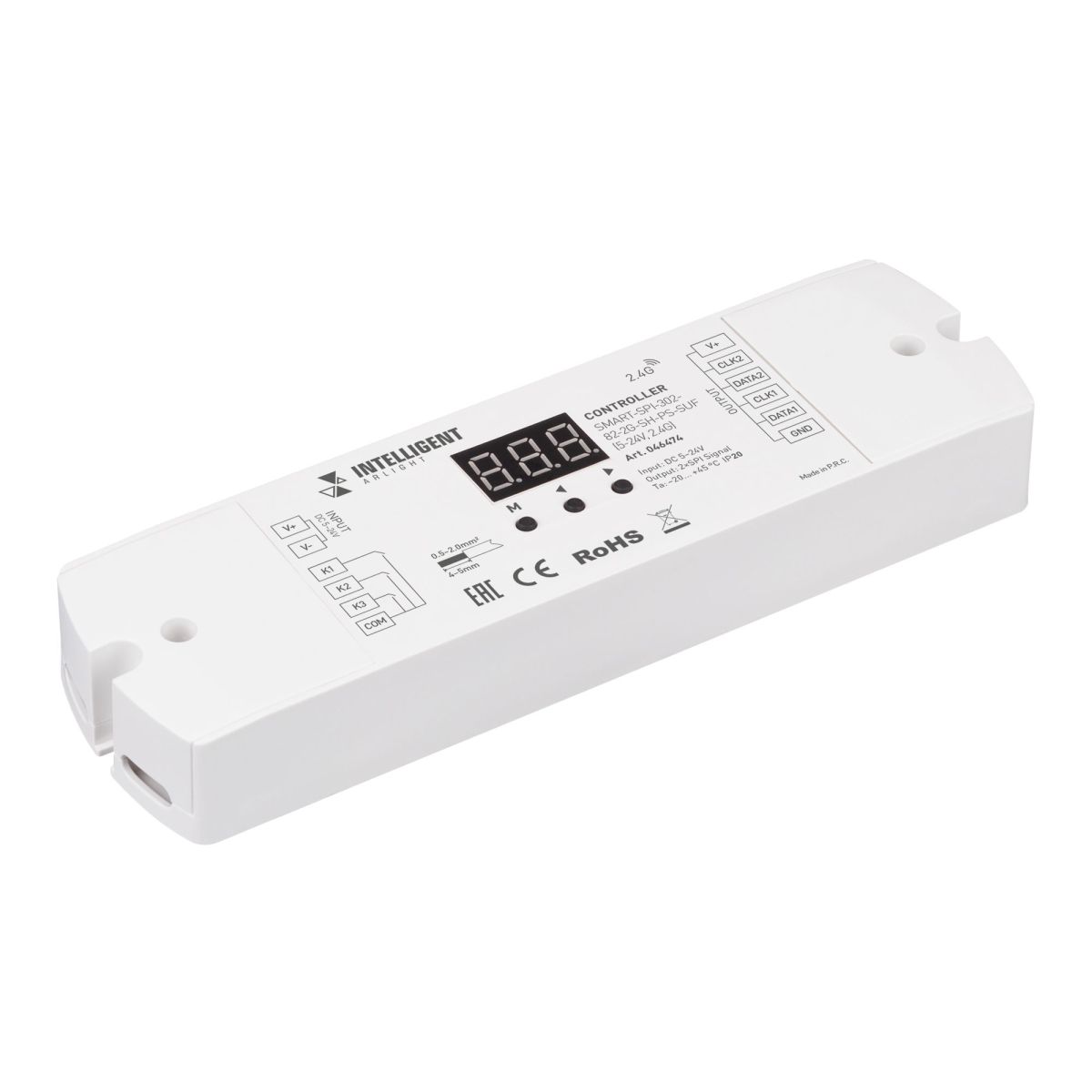 Контроллер Arlight SMART-SPI-302-82-2G-SH-PS-SUF (5-24V, 2.4G) 046474 046474 - магазин электротехники Electroshop