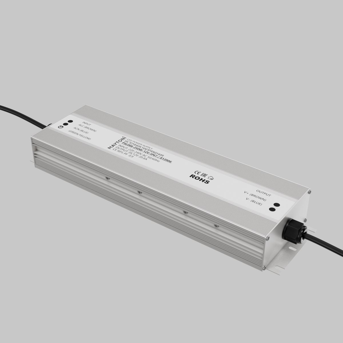 Блок питания Maytoni Led Strip PSL008 12В 250Вт IP67 812006 812006 - магазин электротехники Electroshop