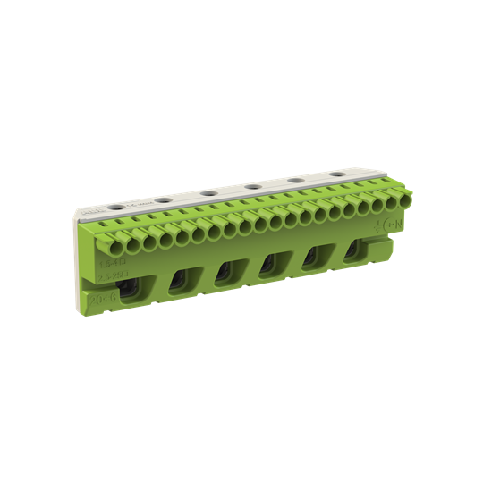 Клеммник самозажимной ABB PE 20x4+6x25мм ZK206G 1SPE007715F9717 1SPE007715F9717 - магазин электротехники Electroshop