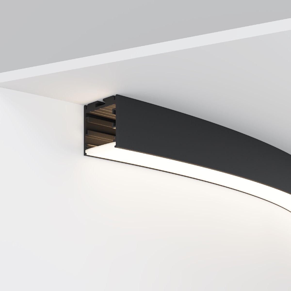 Радиусный профиль Maytoni Led strip ALM-3535R-B-D-45°-1.5M ALM-3535R-B-D-45°-1.5M - магазин электротехники Electroshop