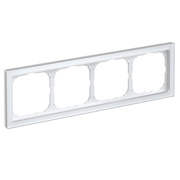 Рамка Systeme Electric ArtGallery Pure 4 поста органическое стекло белый GAL320104 GAL320104 - магазин электротехники Electroshop