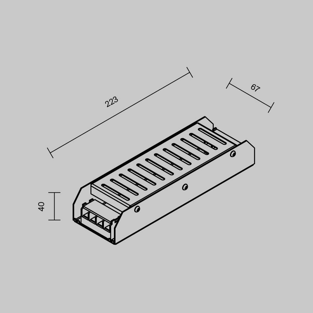 Блок питания Maytoni PSL001 250Вт DC12В IP20 811001 811001 - магазин электротехники Electroshop