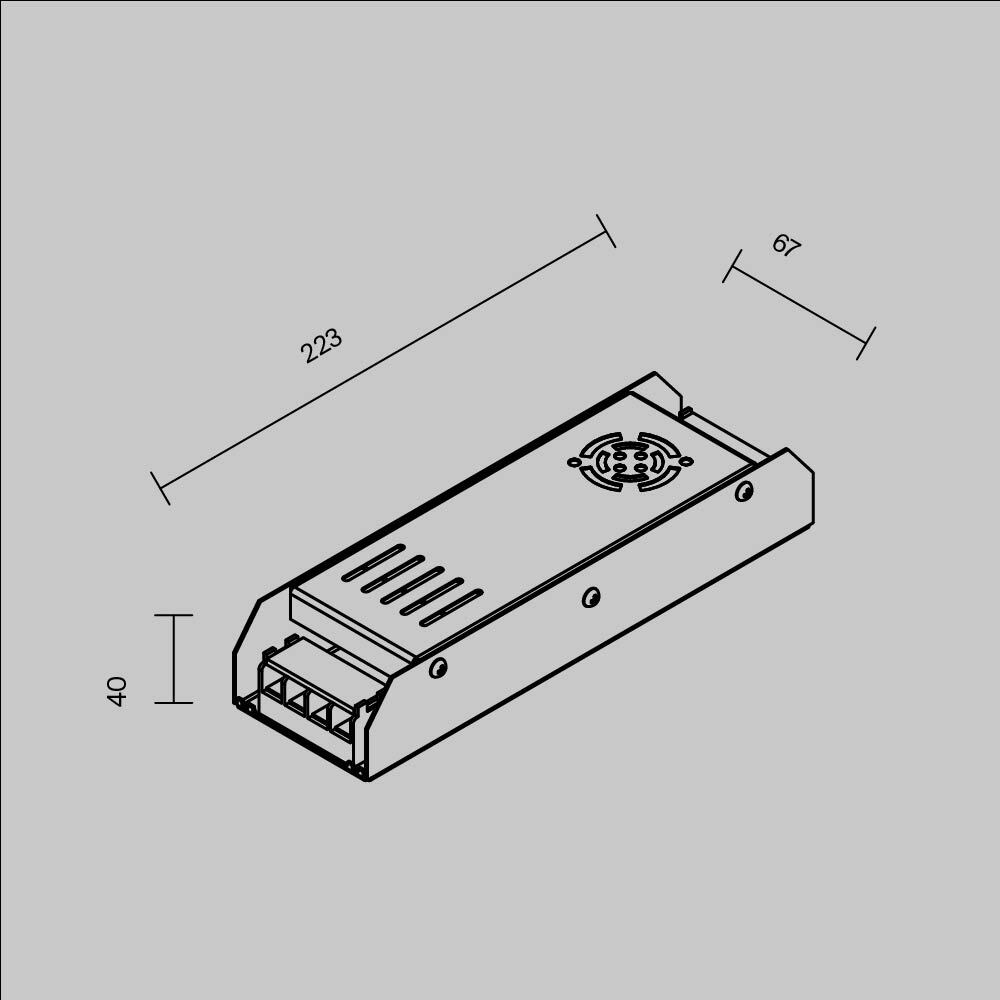 Блок питания Maytoni PSL001 300Вт DC24В IP20 811004 811004 - магазин электротехники Electroshop