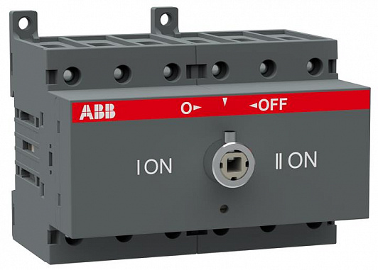 OT63F3C Реверсивный рубильник 3-полюсный 63А (без ручки) ABB 1SCA105338R1001 1SCA105338R1001 - магазин электротехники Electroshop