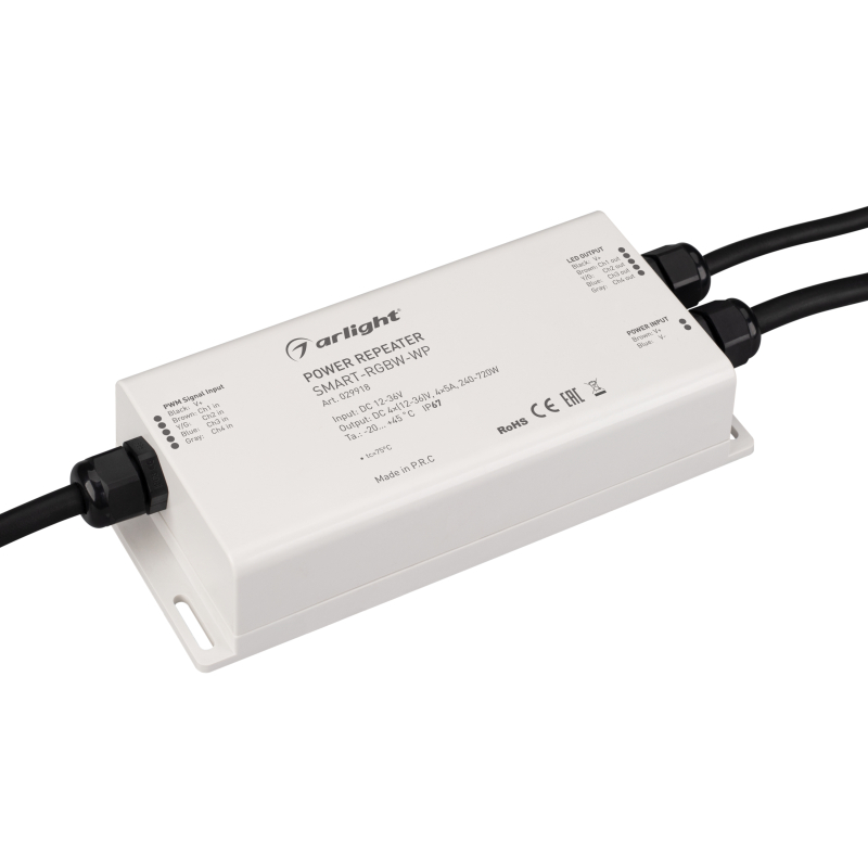 Усилитель Arlight Smart-RGBW-WP (12-36V, 4x5A) 029918 029918 - магазин электротехники Electroshop
