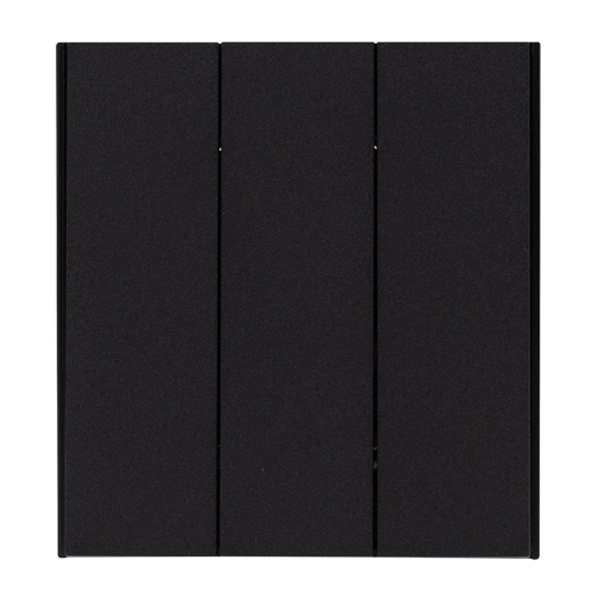 Выключатель трехклавишный Kranz Miele Strong 10А с рамкой антрацит KR-78-0707-5 KR-78-0707-5 - магазин электротехники Electroshop