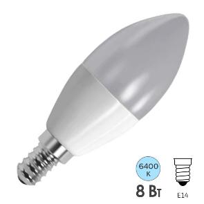 Лампа светодиодная свеча FL-LED C37 8W 6400К 220V E14 37х98 700Лм Foton Lighting 615602 615602 - магазин электротехники Electroshop