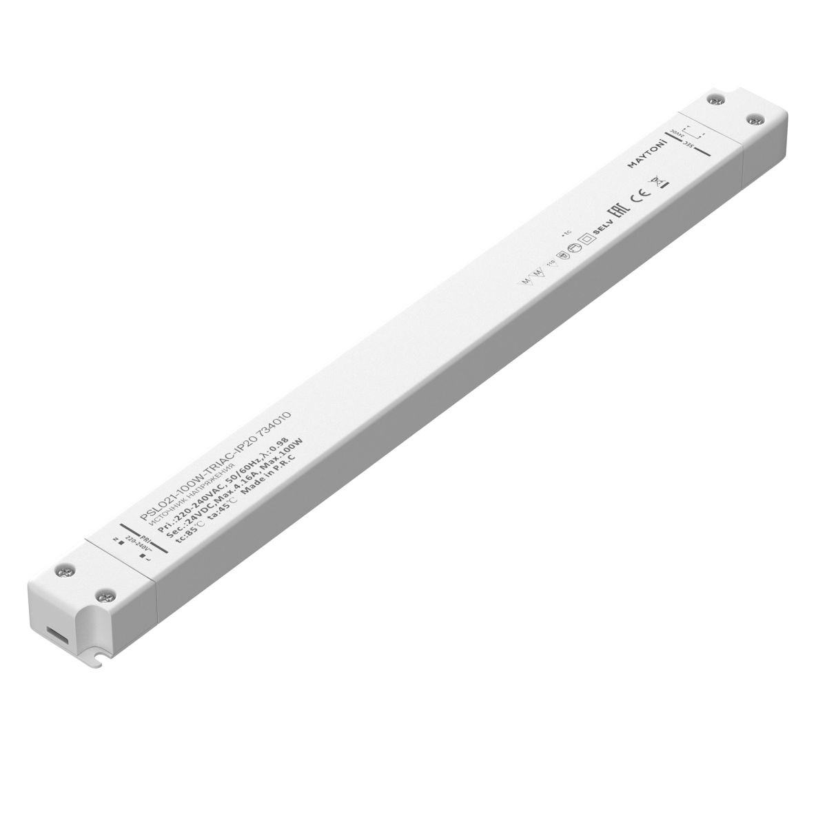 Источник напряжения Maytoni Triac 100Вт DC24В IP20 734010 734010 - магазин электротехники Electroshop