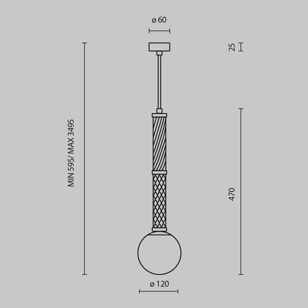 Подвесной светильник Maytoni Teatro MOD287PL-01BS1 MOD287PL-01BS1 - магазин электротехники Electroshop