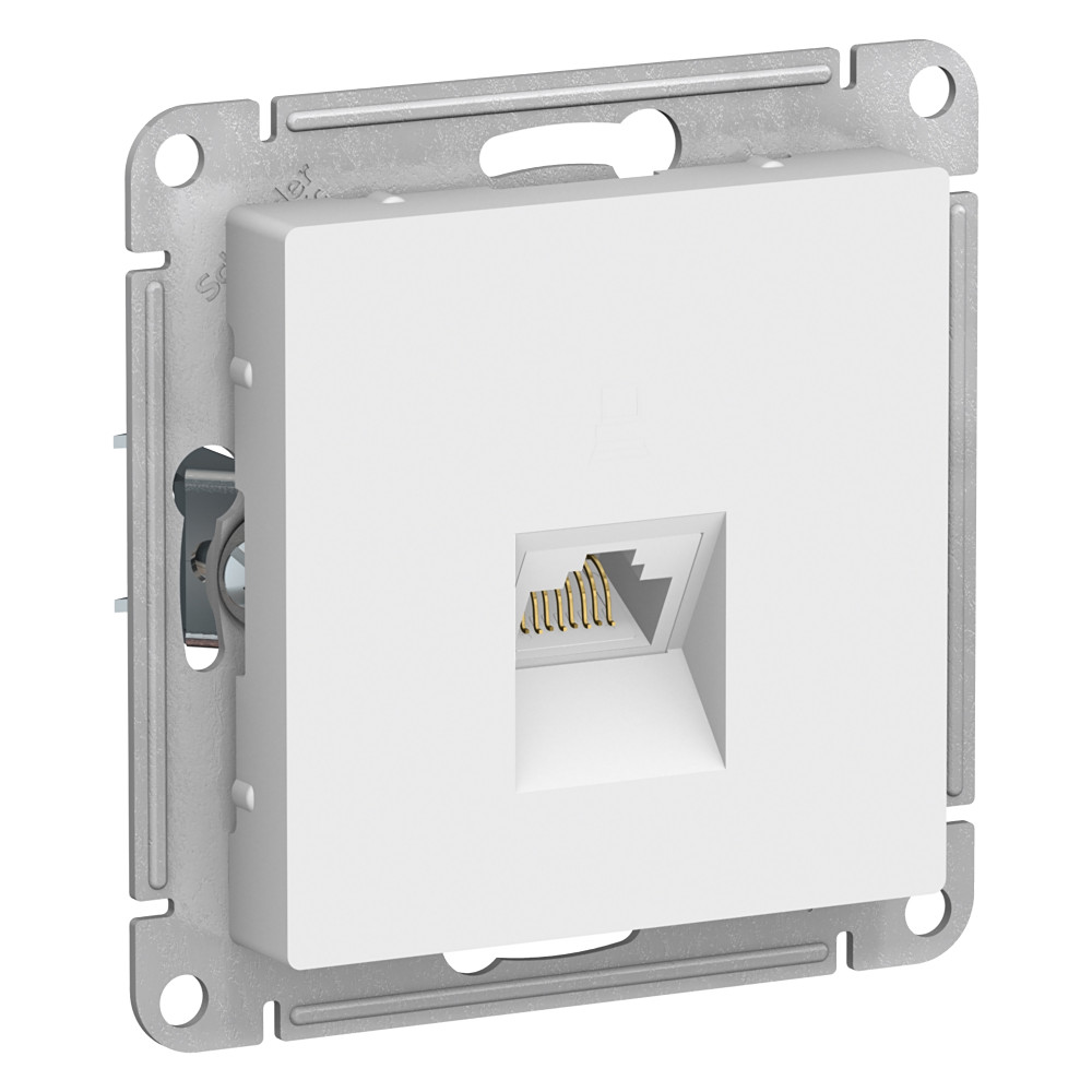 Розетка компьютерная RJ45 кат 5Е AtlasDesign белый Systeme Electric ATN000183 ATN000183 - магазин электротехники Electroshop
