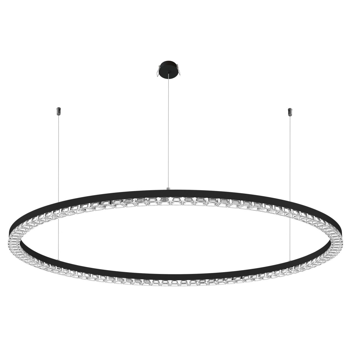 Подвесная люстра Arlight SP-DIAMOND-R1250-80W Warm3000 (BK, 45 deg, 230V, TRIAC) 054491 054491 - магазин электротехники Electroshop