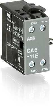 Дополнительный контакт АВВ CA6-11E боковой для миниконтакторов B6-, B7-40-00, BC6-, BC7-40-00 GJL1201317R0002 GJL1201317R0002 - магазин электротехники Electroshop