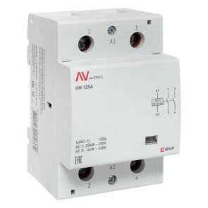 Контактор модульный EKF Averes КМ 125А 2NO 230В AC 3 модуля km-av-3-125-20-230V km-av-3-125-20-230V - магазин электротехники Electroshop