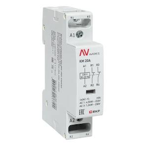 Контактор модульный EKF Averes КМ 20А 2NC 230В AC 1 модуль km-av-1-20-02-230V km-av-1-20-02-230V - магазин электротехники Electroshop