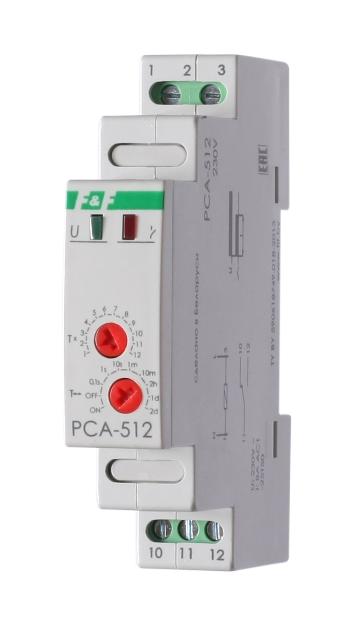 Реле времени F&F PCA-512 0.1с - 24дн 8А 1NO/NC задержка выключения EA02.001.001 EA02.001.001 - магазин электротехники Electroshop