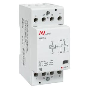 Контактор модульный EKF Averes КМ 25А 2NO+2NC 24В AC 2 модуля km-av-2-25-22-24V km-av-2-25-22-24V - магазин электротехники Electroshop