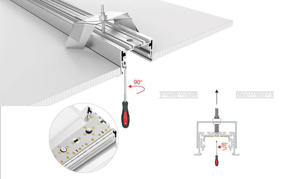 Профиль с экраном Arlight S2-LINIA94-F-2500 ANOD+OPAL 021178 021178 - магазин электротехники Electroshop