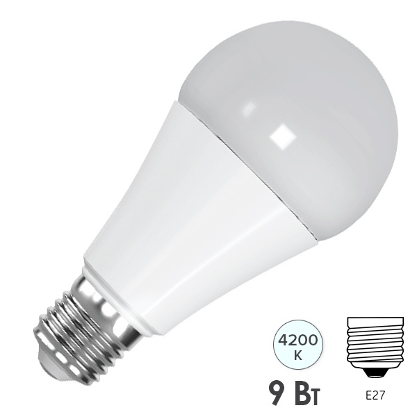 Лампа светодиодная FL-LED-A60 9W 4200К 220V E27 860Lm Foton Lighting 611413 611413 - магазин электротехники Electroshop
