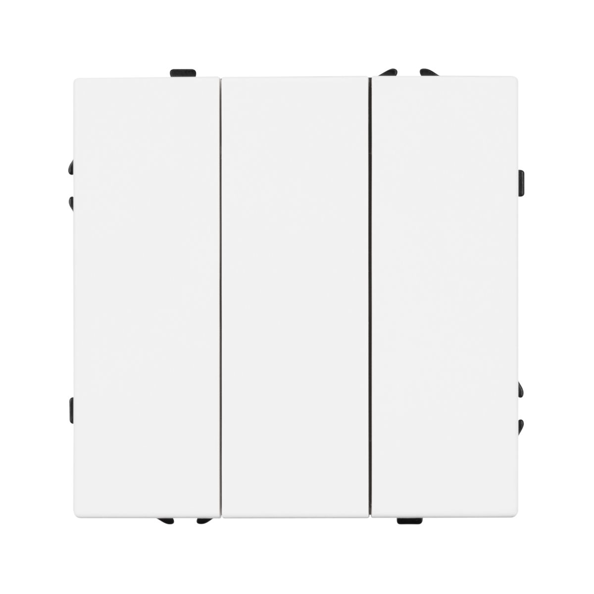 Механизм выключателя трехклавишный непроходной Arlight SWT-NOBE-MK03-SFPL-WH (230V, 10A) (Белый кварц) 061801 061801 - магазин электротехники Electroshop