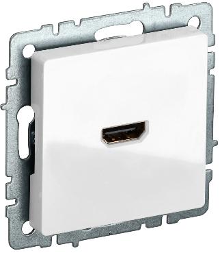 Розетка HDMI IEK BRITE РHDMI-0-БрБ белый BR-H10-K01 BR-H10-K01 - магазин электротехники Electroshop