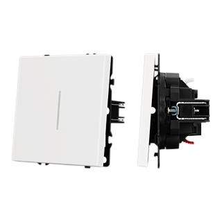 Механизм звонкового выключателя Arlight LED SWT-NOBE-MKR1-SFPL-L-WH (230V, 10A) (Белый кварц) 061737 061737 - магазин электротехники Electroshop