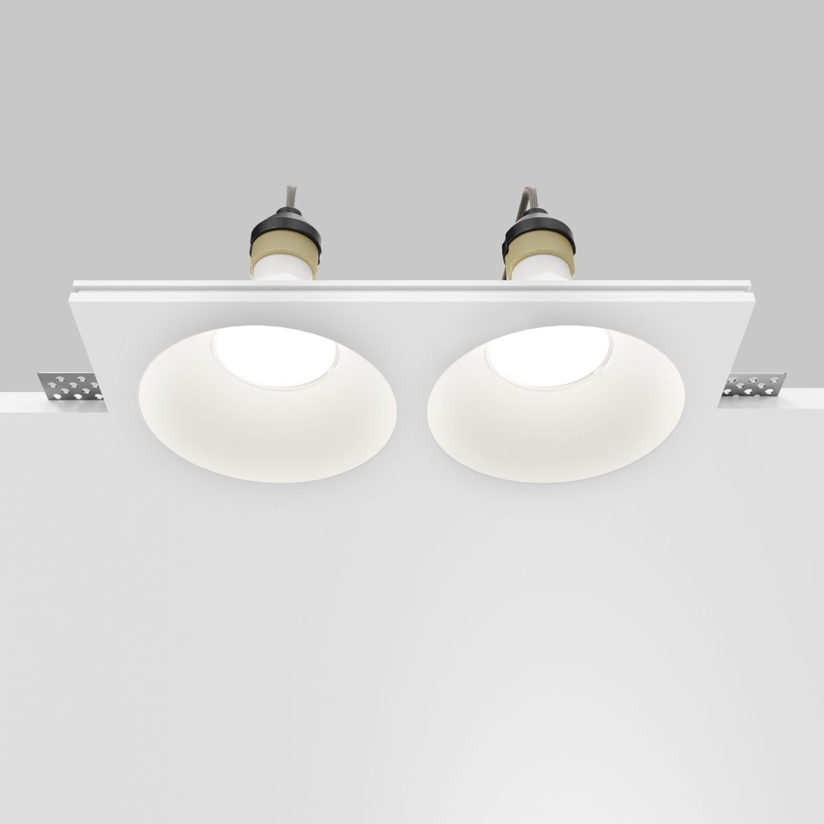 Встраиваемый светильник Maytoni Technical Gyps Modern DL129-GU10-02-W DL129-GU10-02-W - магазин электротехники Electroshop