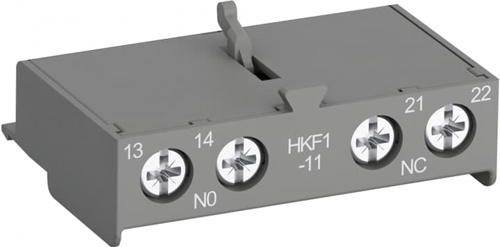 Фронтальный дополнительный контакт ABB 1НО+1НЗ HKF1-11 для автоматов типа MS116 1SAM201901R1001 1SAM201901R1001 - магазин электротехники Electroshop