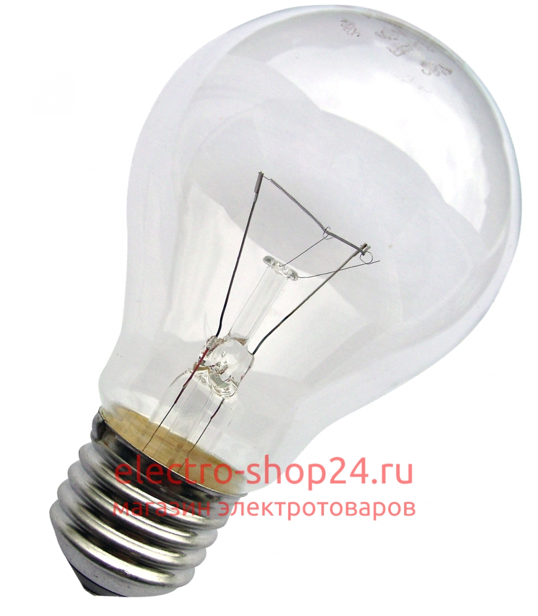 Термоизлучатель (лампа накаливания) 150Вт 220В Е27 прозрачный (Т 230-150 А60) Т 230-150 А60 - магазин электротехники Electroshop