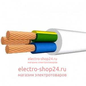 Провод соединительный ПВС 3х2,5 гибкий белый ГОСТ Конкорд (100м) п9654 - магазин электротехники Electroshop