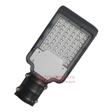 Консольный светодиодный светильник Foton FL-LED Street-01 100W Grey 6500K 450x160x65mm D60 10410Lm 230V 611628 611628 - магазин электротехники Electroshop
