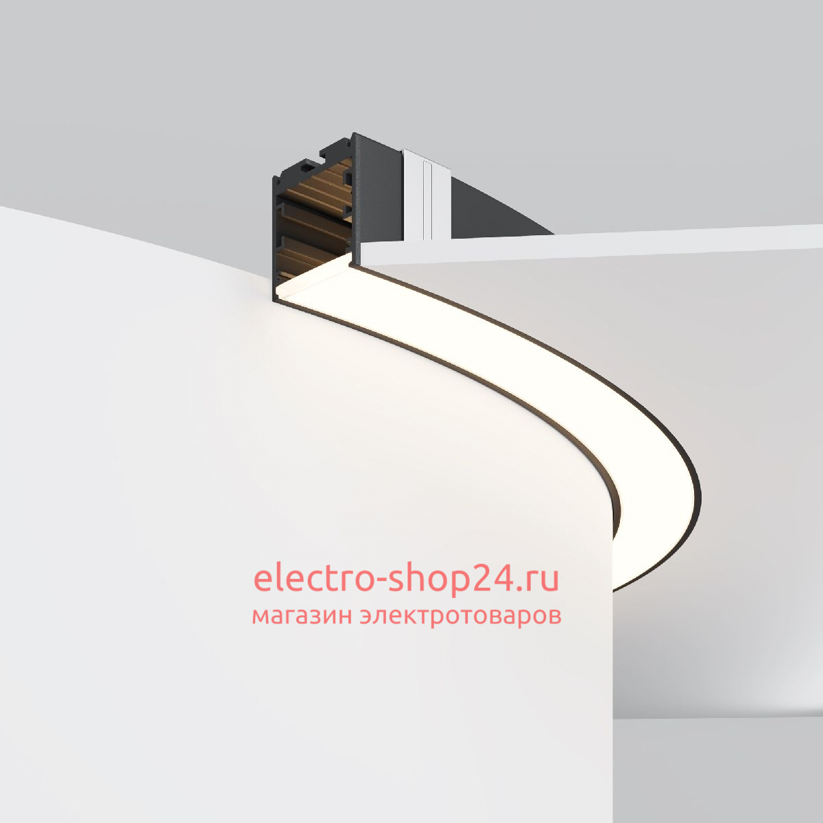 Радиусный профиль Maytoni Led strip ALM-3535R-B-D-90°-0.8M ALM-3535R-B-D-90°-0.8M - магазин электротехники Electroshop