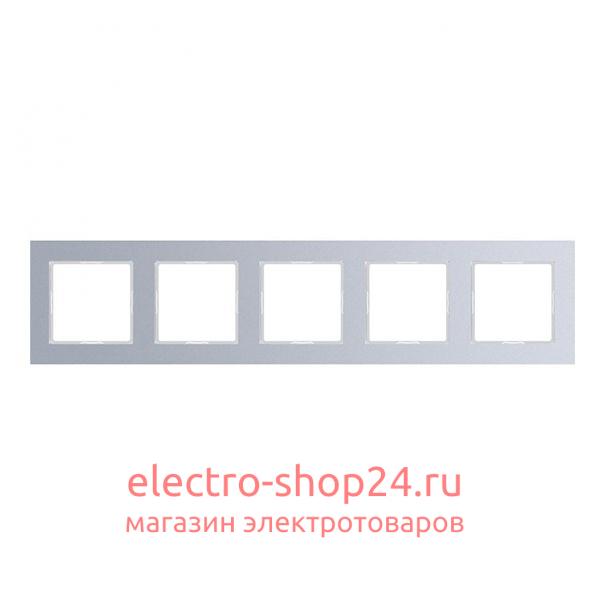 Рамка 5-ая Jung A Creation Алюминий AC585AL AC585AL - магазин электротехники Electroshop