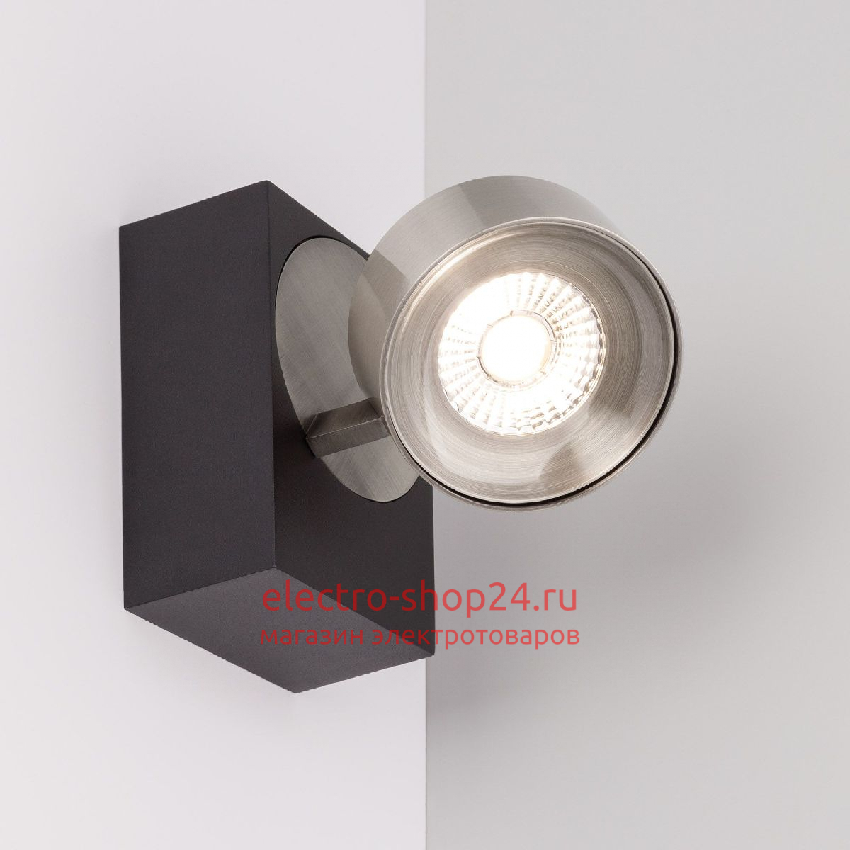 Накладной спот Arlight SP-PLURIO-SURFACE-S110x77-9W Day4000 (BK-NI, 36 deg, 230V) 040437 040437 - магазин электротехники Electroshop