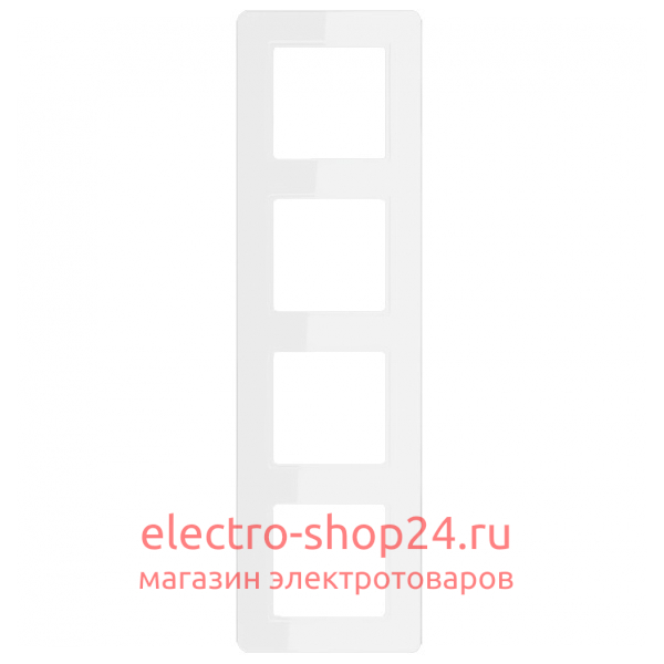 Рамка 4-ая Jung A flow Белоснежный матовый F584BFWWM F584BFWWM - магазин электротехники Electroshop