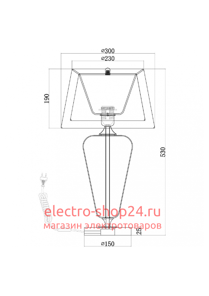 Настольная лампа Maytoni Verre Z005TL-01CH Z005TL-01CH - магазин электротехники Electroshop