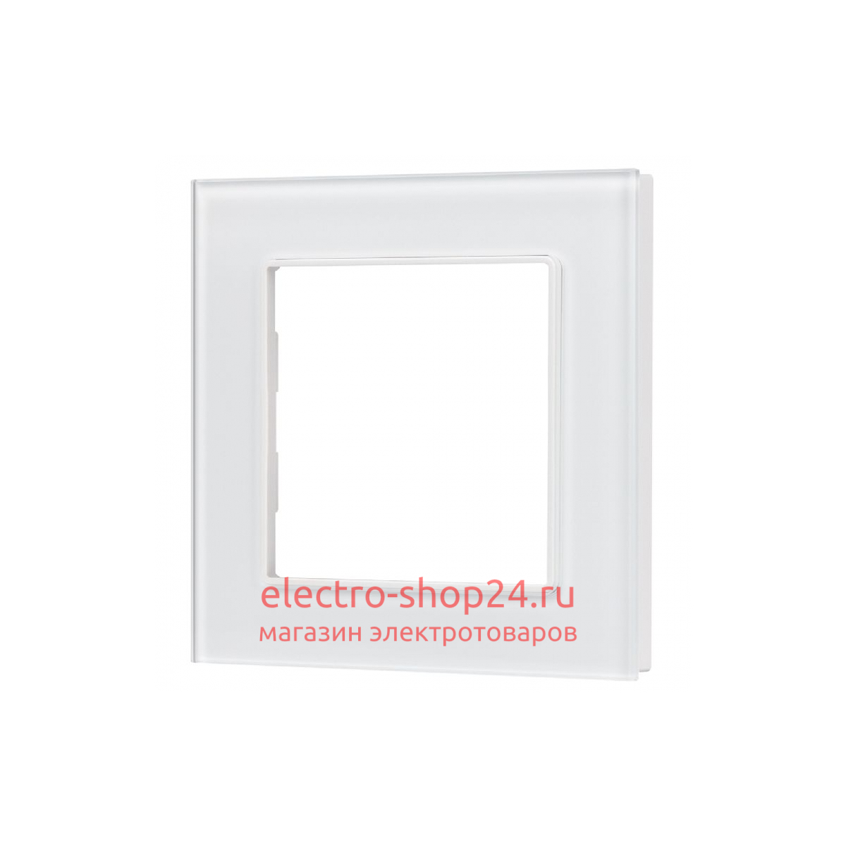 Рамка одноместная Arlight FRM-GLARE-GS-1-WH 043786 043786 - магазин электротехники Electroshop