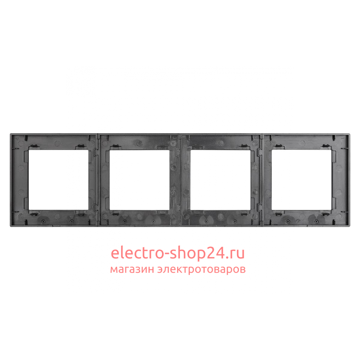 Рамка четырехместная Arlight FRM-GLARE-GS-4-BK 043803 043803 - магазин электротехники Electroshop