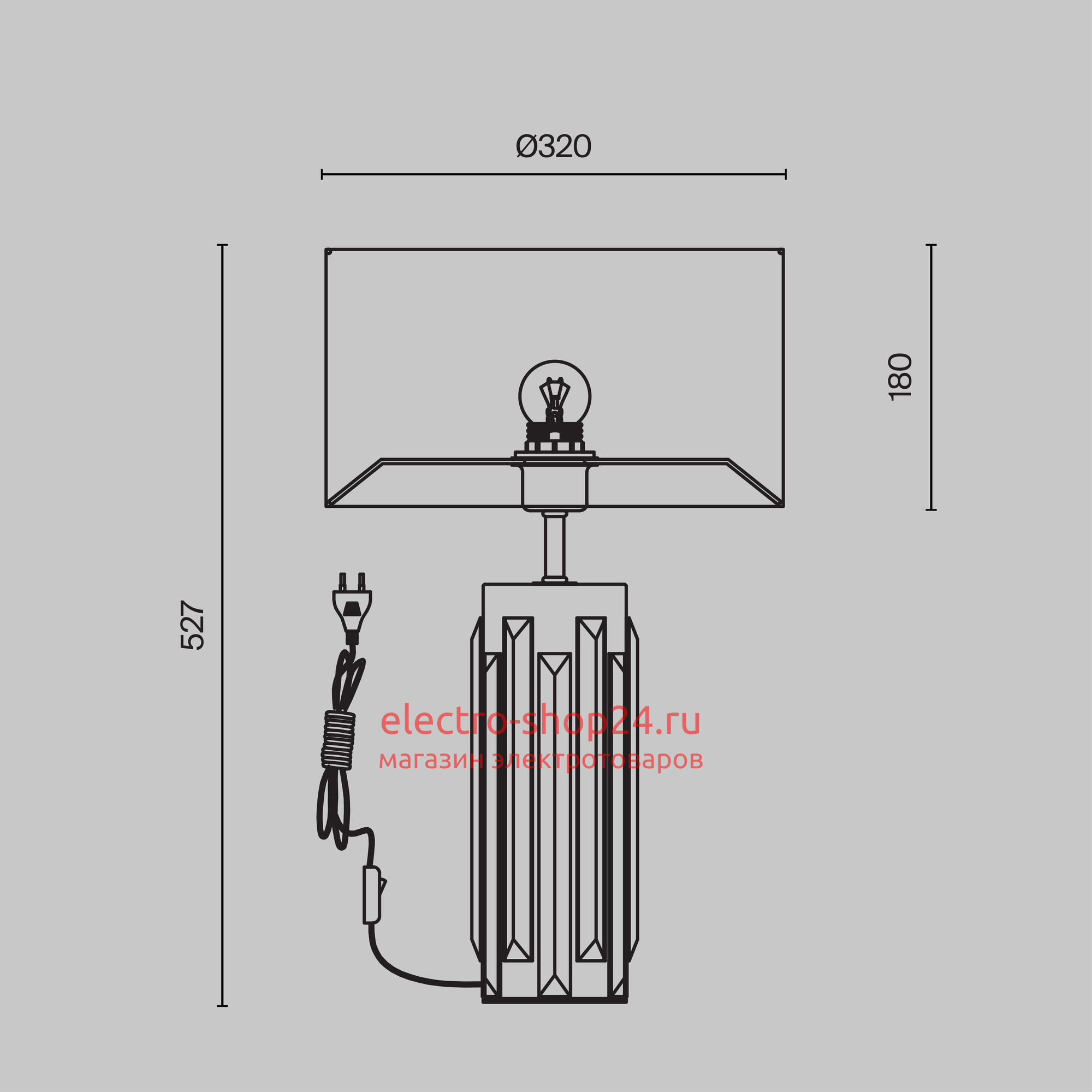 Настольная лампа Maytoni Muse MOD304TL-01GR MOD304TL-01GR - магазин электротехники Electroshop