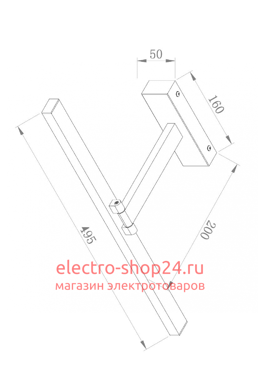 Подсветка для зеркал Maytoni Bris MIR008WL-L12W4K MIR008WL-L12W4K - магазин электротехники Electroshop