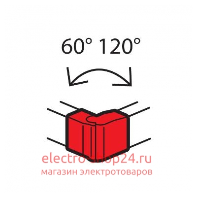 Внешний угол 100x50мм изменяемый 60°-120° 638032 Legrand METRA - магазин электротехники Electroshop