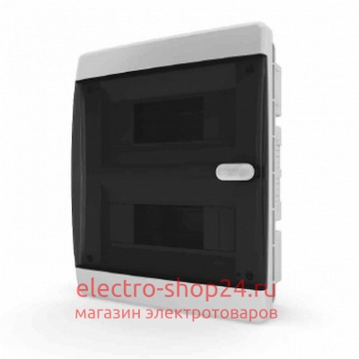 Щит встраиваемый TEKFOR 18 модулей IP41, прозрачная черная дверца CVK 40-18-1 CVK 40-18-1 - магазин электротехники Electroshop
