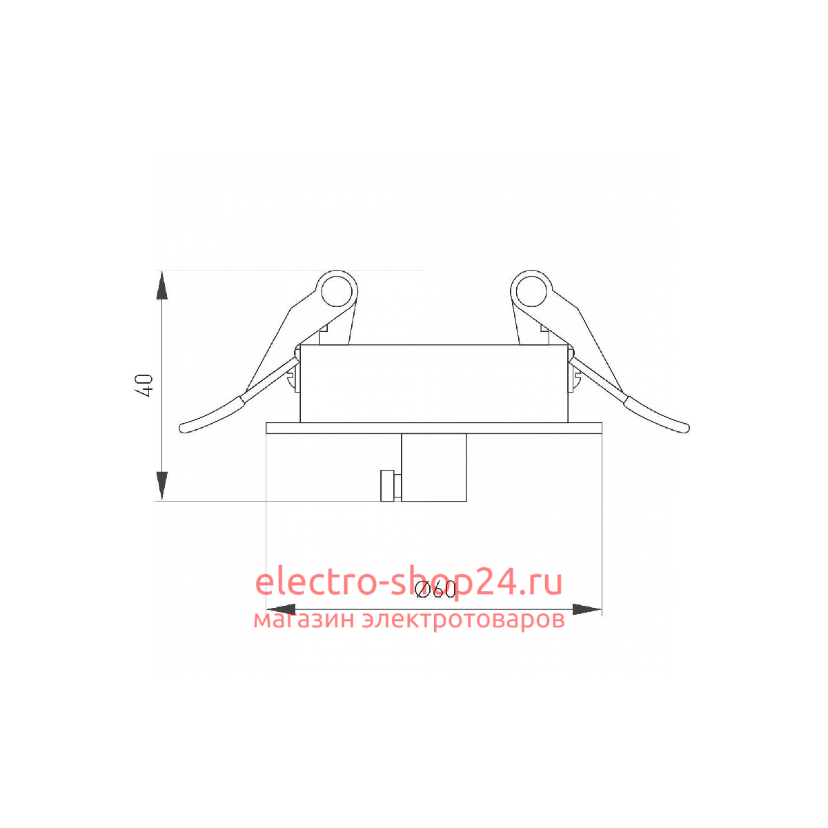 Чаша потолочная встраиваемая Arlight SPX-CANOPY-R60-C4 (BK) 046020 046020 - магазин электротехники Electroshop